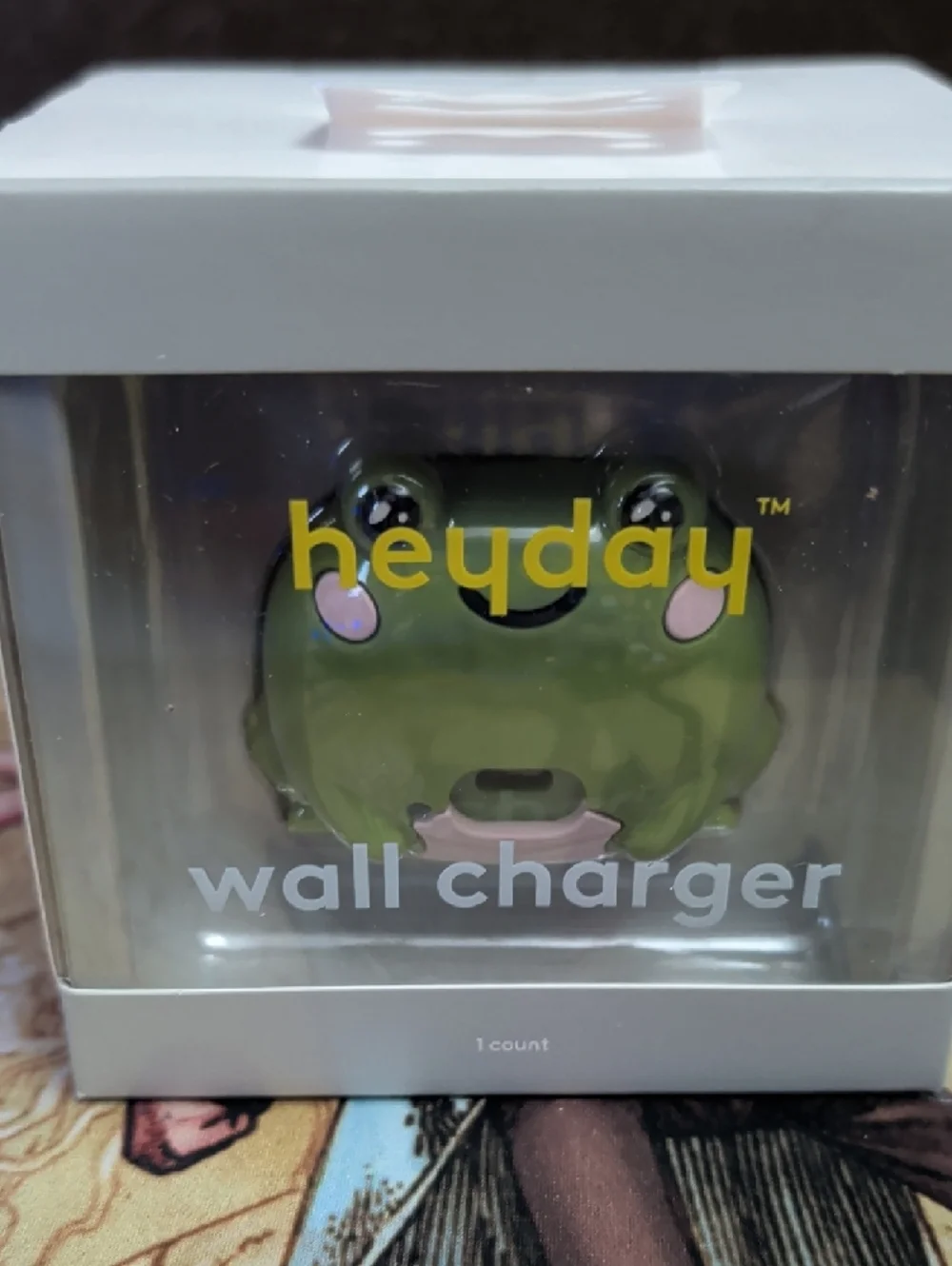 heyday Green Frog USB-C Wall Charger
